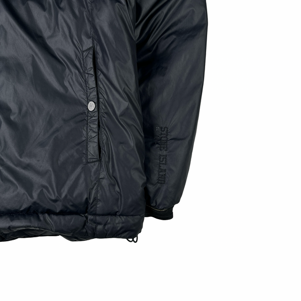 Stone Island 2006 Denims Navy Nylon Fleece Lined Hooded Jacket  - XL