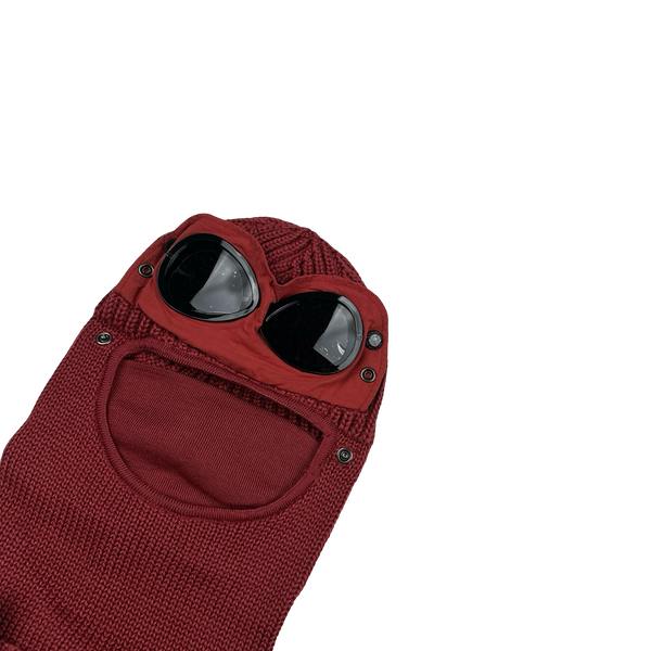 CP Company Red Merino Wool Goggle Balaclava