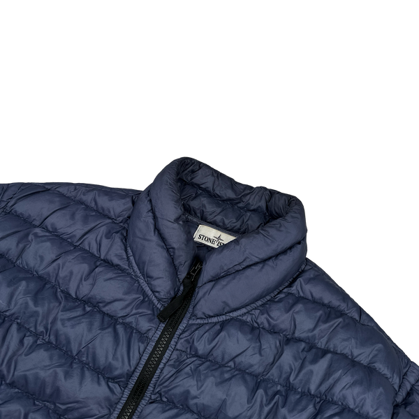 Stone Island 2016 Blue Garment Dyed Down Puffer Jacket - XL