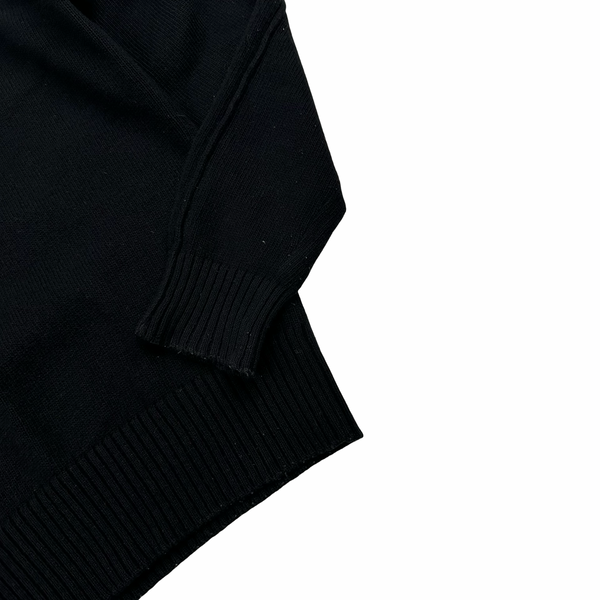 Stone Island 2009 Black Wool Pullover Knit - Medium