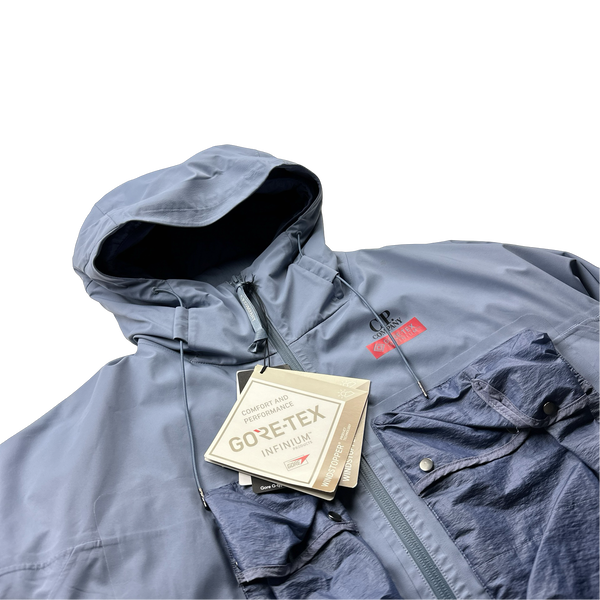 CP Company Lilac Goretex Infinium Waterproof Down Liner Jacket - Large