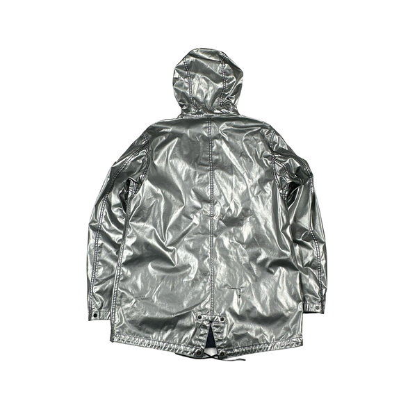 Stone Island Reversible Silver Spaceman Raso Gommato Jacket