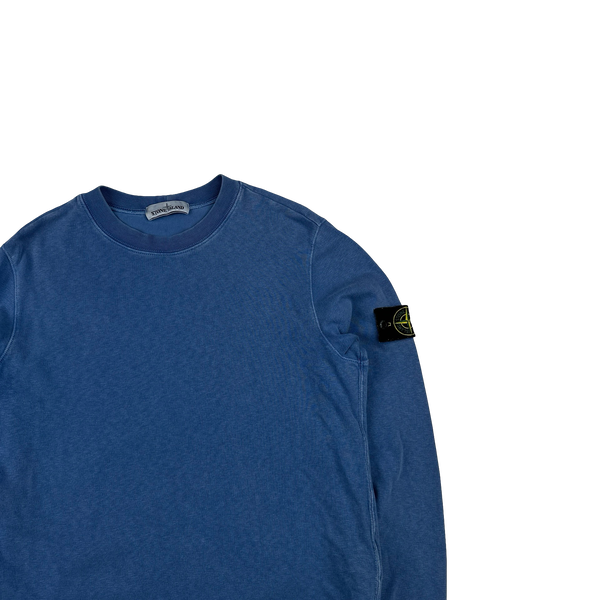 Stone Island 2019 Blue Cotton Crewneck Sweatshirt - Small