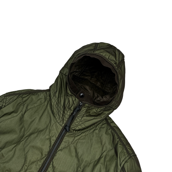 CP Company Green Quilted Bi Mesh Jacket - XL