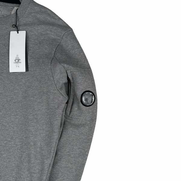 CP Company Grey Cotton Lens Viewer Crewneck - XS