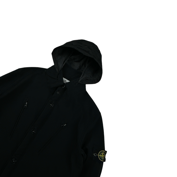 Stone Island 2015 Black Fleece Lined Soft Shell - Medium