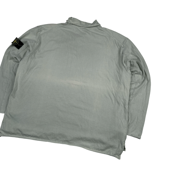 Stone Island 2000 Vintage Cotton Quarter Buttoned Jumper - XXL