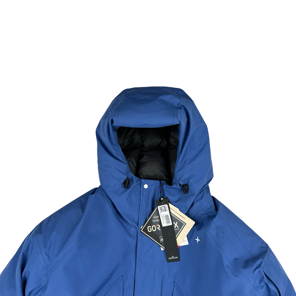 Stone Island 2024 Blue Goretex Capo Campionario Stellina Jacket - Large