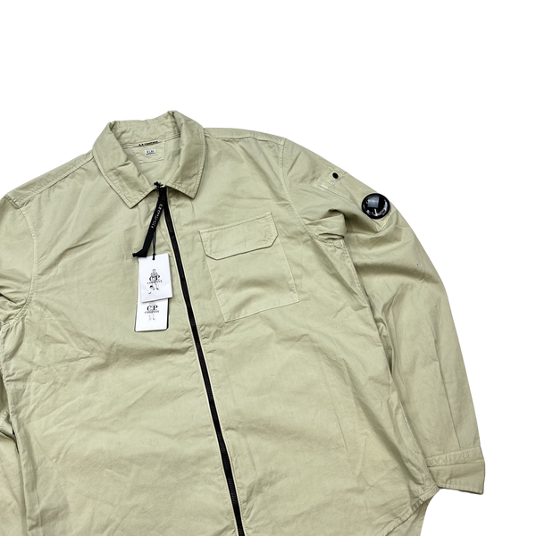 CP Company Yellow Button Up Overshirt - Medium