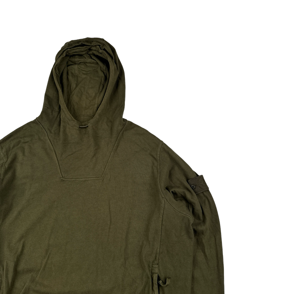 Stone Island 2023 Khaki Ghost Piece Cotton Hoodie - 3XL