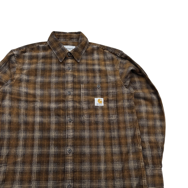 Carhartt Brown Flannel Shirt - Medium