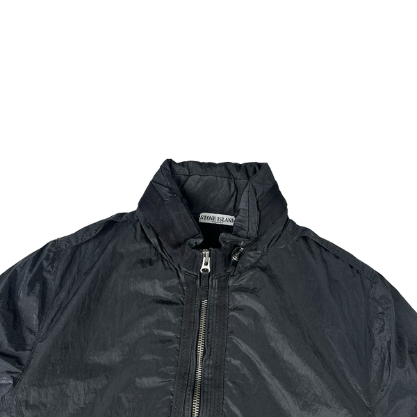 Stone Island 2008 Black Nylon Metal Quilted Jacket - Large