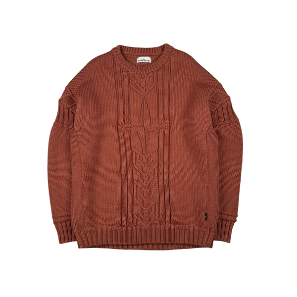 Stone Island 2020 Brick Thick Winter Embossed Knit - XXL