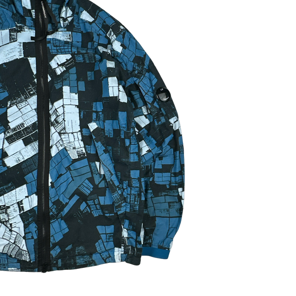 CP Company 50 Fili Patterned Camo Hooded Jacket - Large