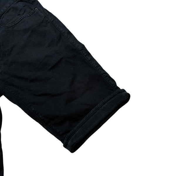 Stone Island 2015 Black Reflective Cycling Shorts - Medium