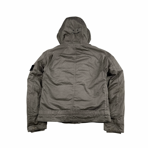 Stone Island 2009 Raso Gommato Down Filled Dutch Rope Lined Jacket - Small