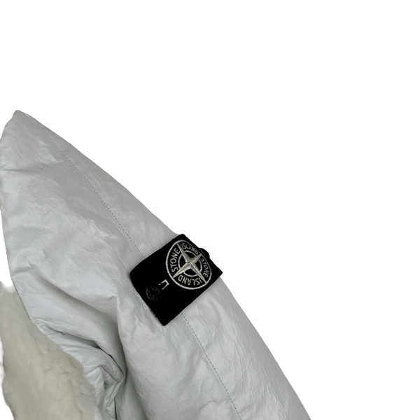 Stone Island 2017 Feather Leather Primaloft Lined Fur Jacket - Medium