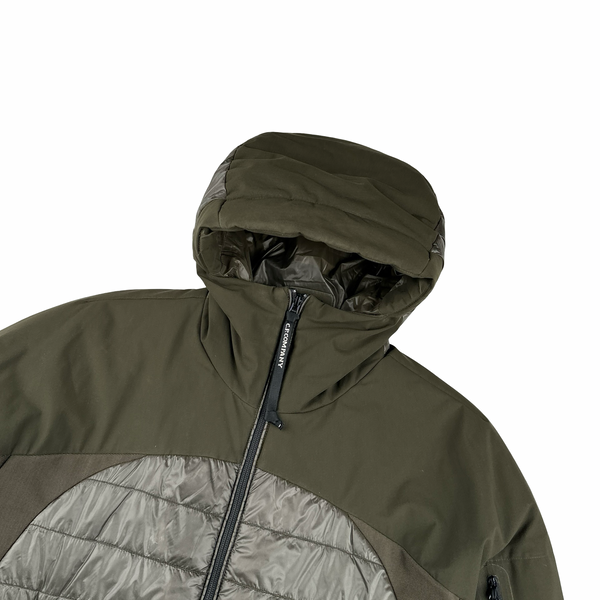 CP Company Khaki Pro Tek Lens View Hooded Jacket Large Mat s Island