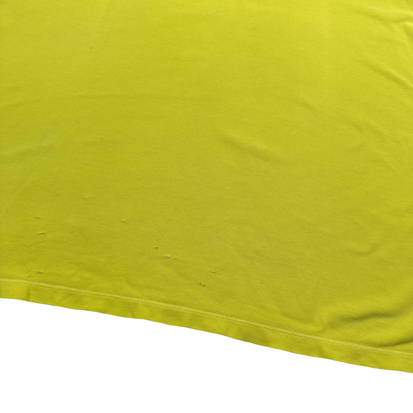Stone Island Yellow Slim Fit Garment Dyed Polo Shirt - 3XL