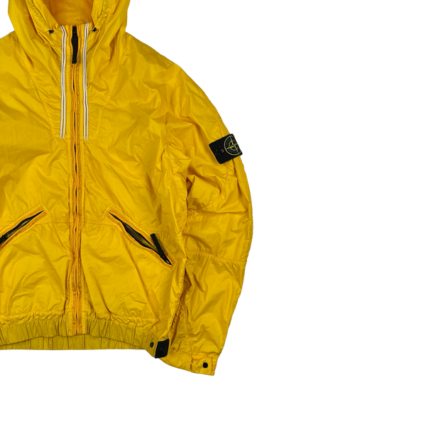 Stone Island 2011 Yellow Membrana TC Hooded Jacket - Large