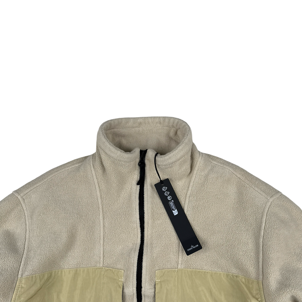 Stone Island Cotton Pile Nylon-TC Zip up Fleece - Large