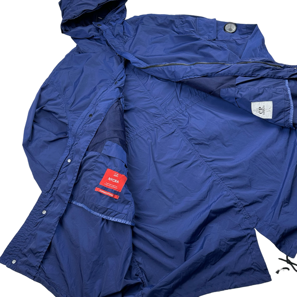 CP Company Blue Nycra Fishtail Parka Jacket - XL