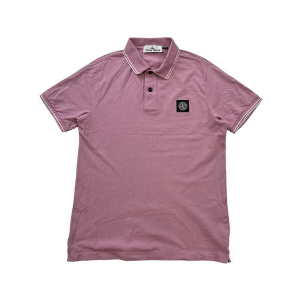 Stone Island 2018 Pink Polo Top - Medium