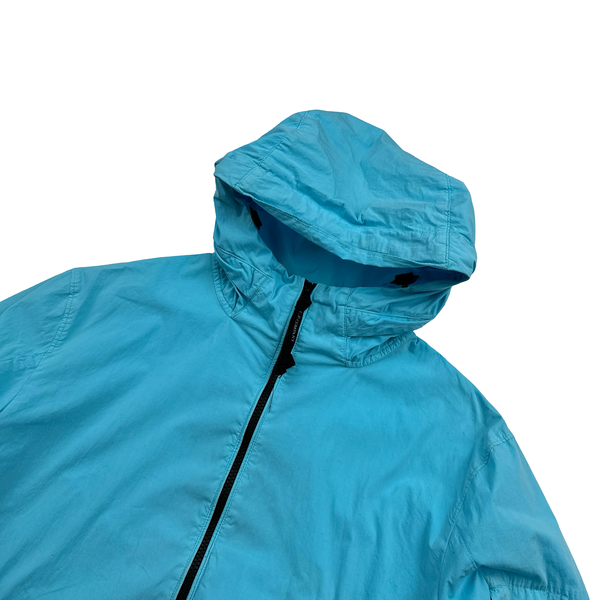 CP Company 50 Fili Baby Blue Hooded Jacket - Large