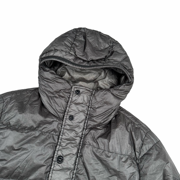 Stone Island 2011 Grey Garment Dyed Puffer Jacket - Large