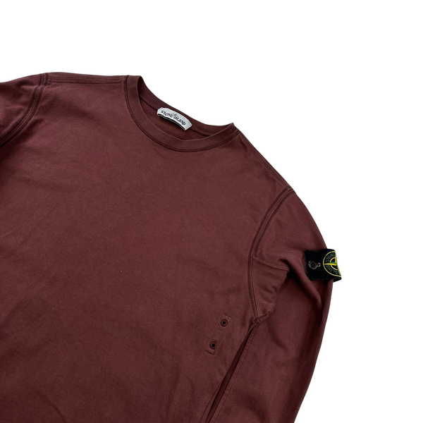 Stone Island 2019 Dark Red Lightweight Sweatshirt - Small