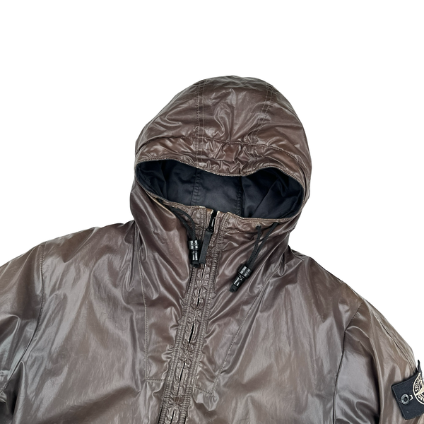 Stone Island 2010 Brown/Beige Colour Changing Ice Jacket - Medium