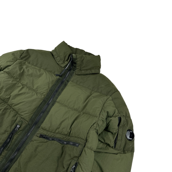 CP Company Khaki Taylon L Puffer Jacket - Large