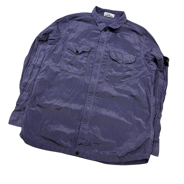 Stone Island 2015 Purple Nylon Metal Overshirt 3XL Mat s Island