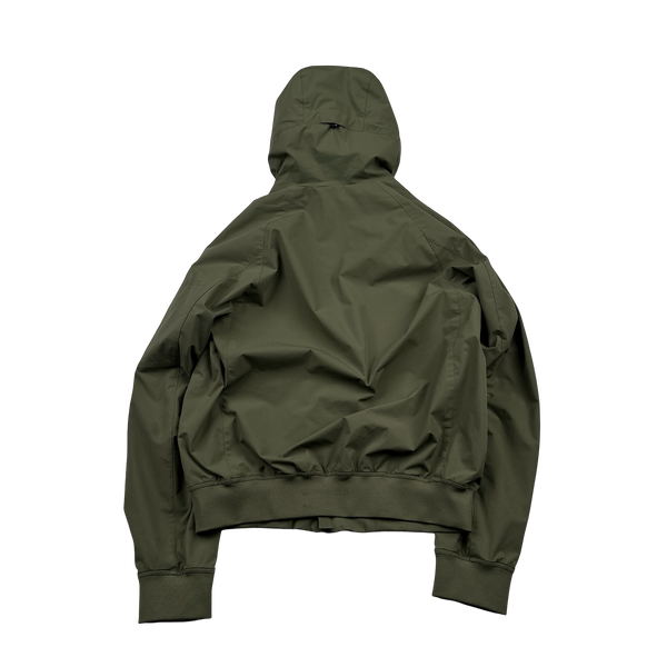 CP Company Olive Pro Tek Hooded Jacket - Medium