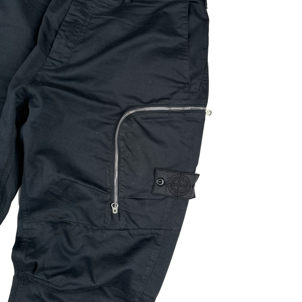 Stone Island Shadow Project 2020 Black Zipped Pocket Trousers Cargos - XL