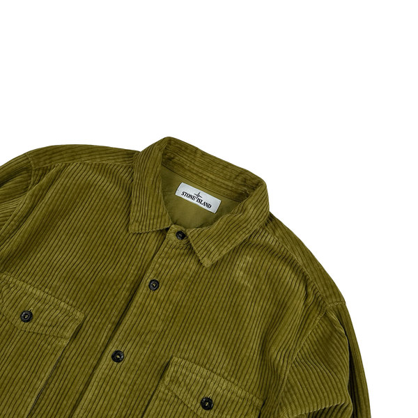 Stone Island 2021 Pistachio Corduroy Overshirt - XL