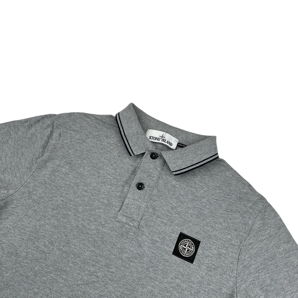 Stone Island 2016 Grey Short Sleeve Polo - Medium