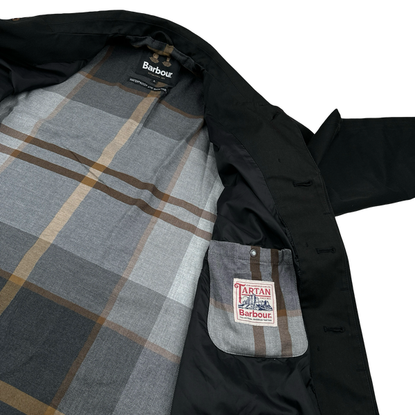 Barbour Loren Tartan Lined Long Jacket - Large