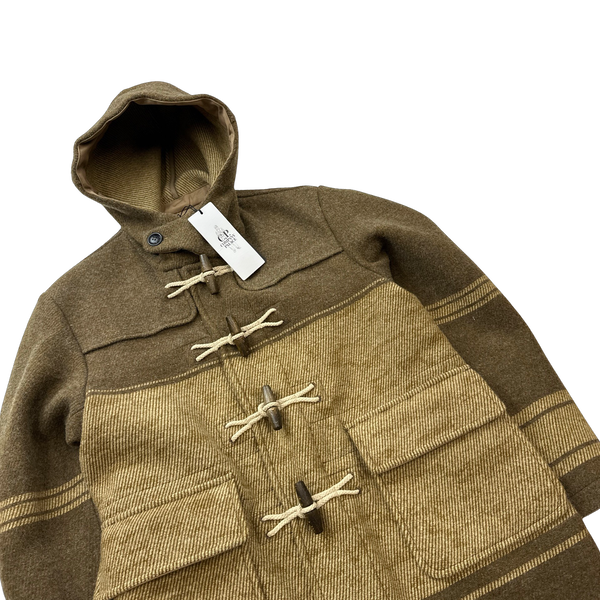 Palace Brown Wool Spellout Duffle Jacket - XS