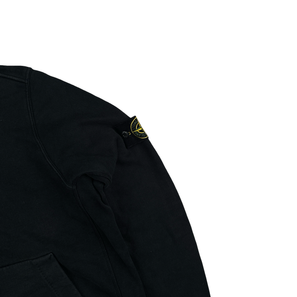 Stone Island 2016 Black Cotton Pullover Hoodie - XXL