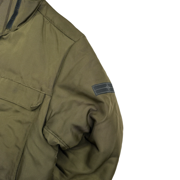 Stone Island 2009 Denims Khaki Heavyweight Down Filled Bomber Jacket - XL