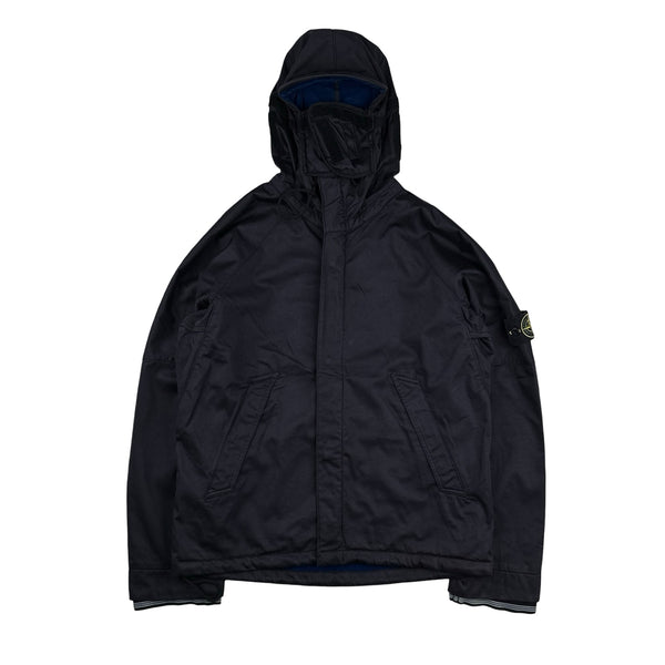 Stone Island 2004 Navy Raso Floccato Riot Mask Sniper Jacket - Medium