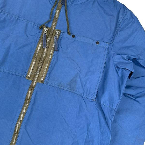 Stone Island 2010 Navy Resin Treated Nylon Jacket - Large