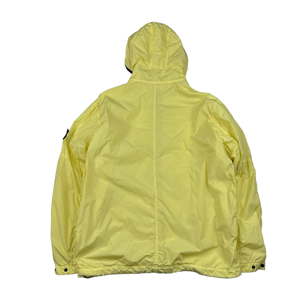 Stone Island 2019 Yellow Garment Dyed Crinkle Reps NY Jacket - 3XL