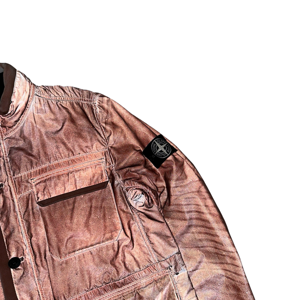 Stone Island 2012 Red Liquid Reflective Field Jacket - XL