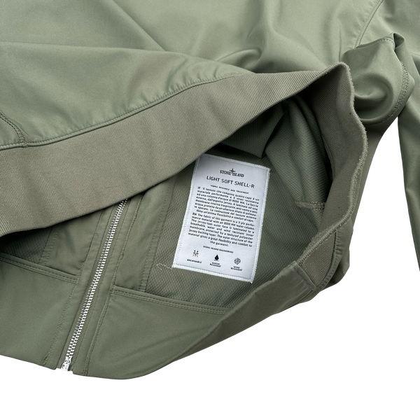 Stone Island 2018 Khaki Light Soft Shell R Jacket - Large