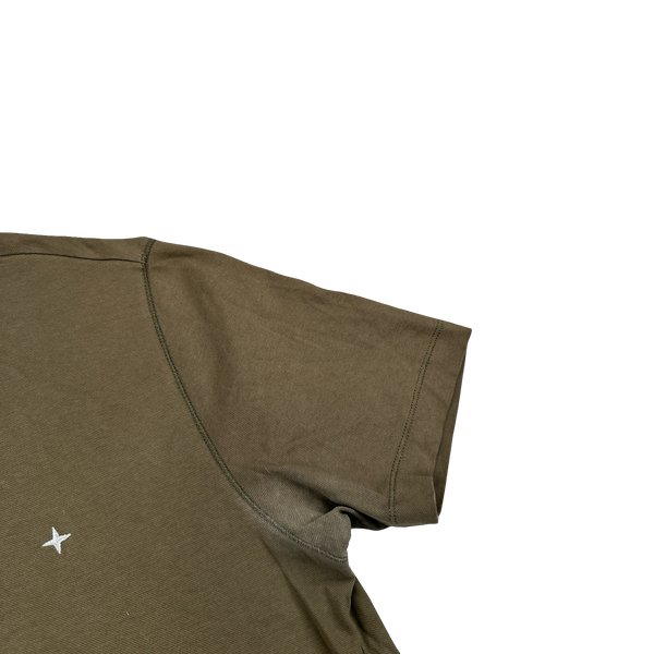 Stone Island 2019 Khaki Stellina Cotton Polo Shirt - Large