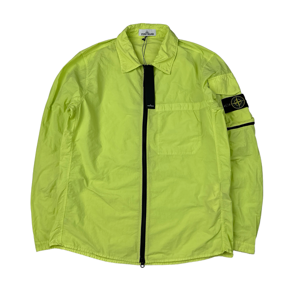 Stone Island 2022 Yellow Naslan Light Zipped Overshirt - Large