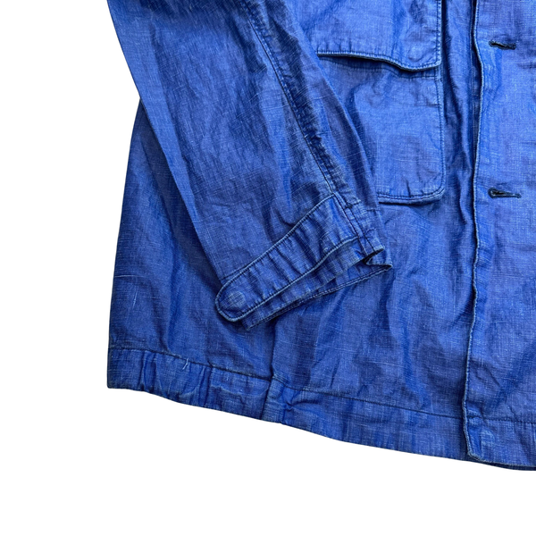 CP Company Lino Wax Blue Jacket - XXL