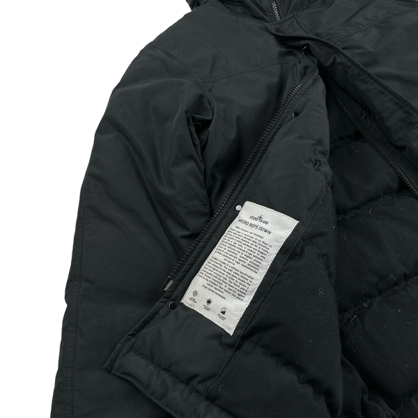 Stone Island 2013 Black Micro Reps Down Filled Winter Jacket - Medium